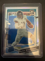 Parker Washington RC Silver Prizm 2023 Donruss Optic #254