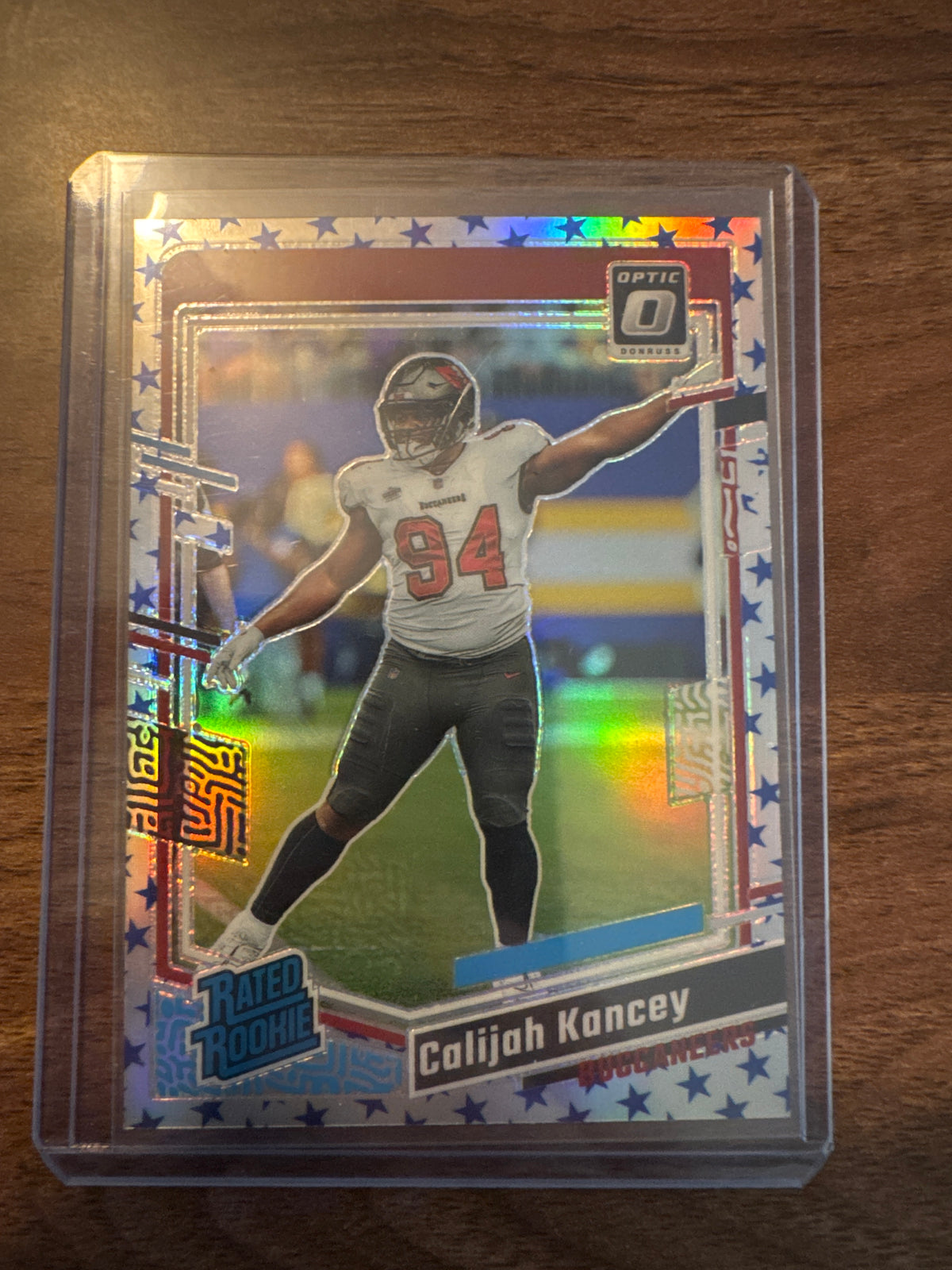 Calijah Kancey RC Blue Star 2023 Donruss Optic Prizm #295