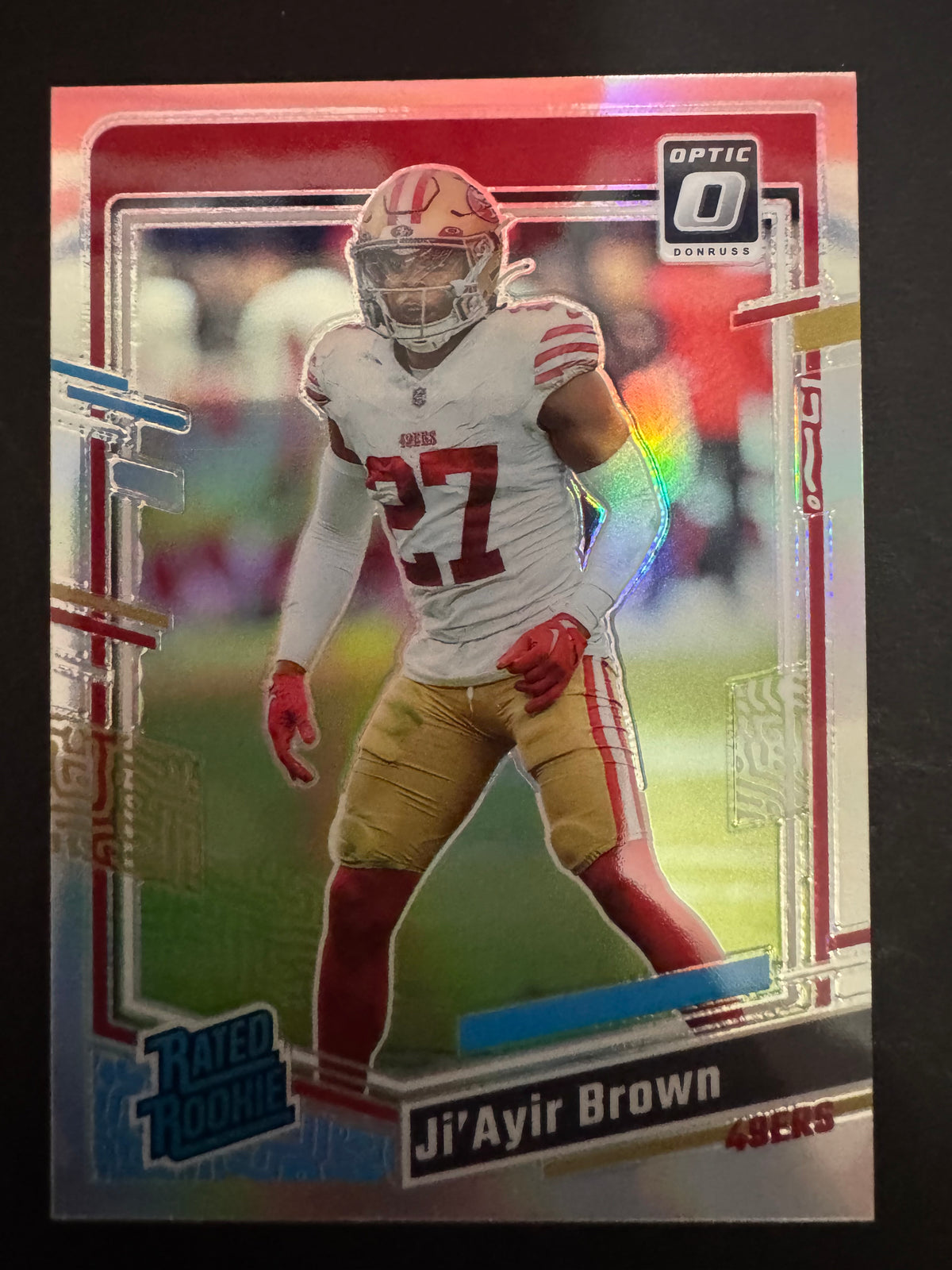 Ji’Ayir Brown RC Silver Prizm 2023 Donruss Optic #290