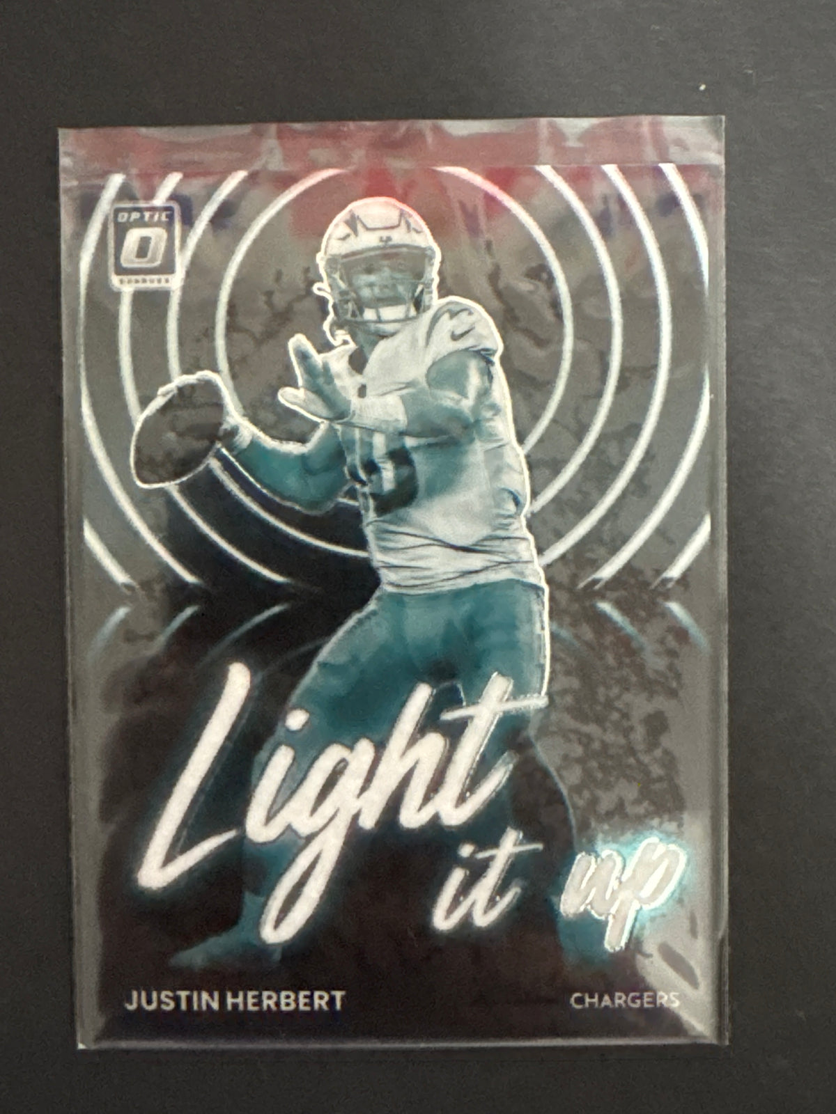 Justin Herbert Light It Up 2022 Donruss Optic #LU-4