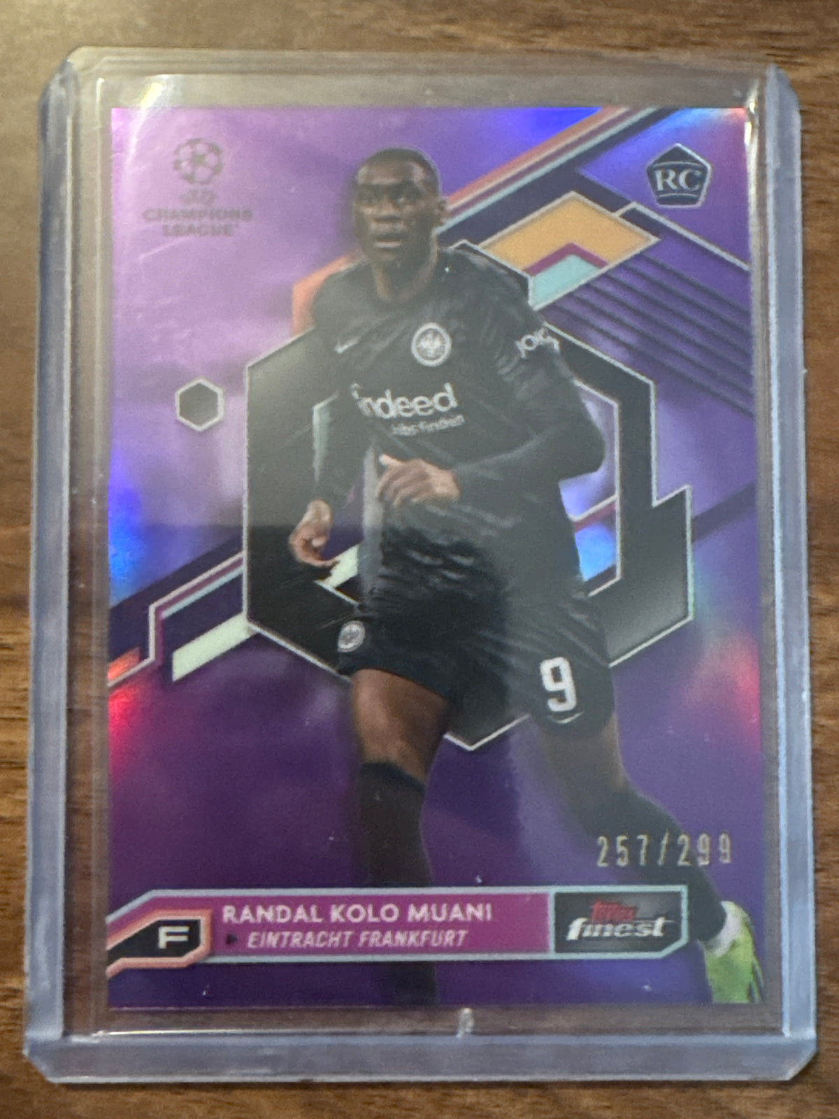 Randal Kolo Muani RC /299 Purple 2023 Topps Finest #98