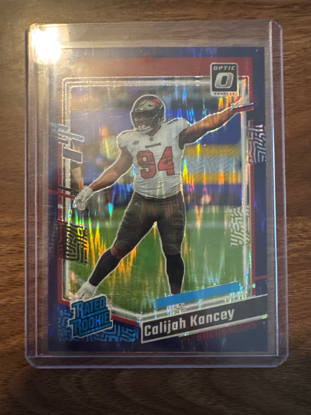 Calijah Kancey RC Purple Shock 2023 Donruss Optic Prizm #295