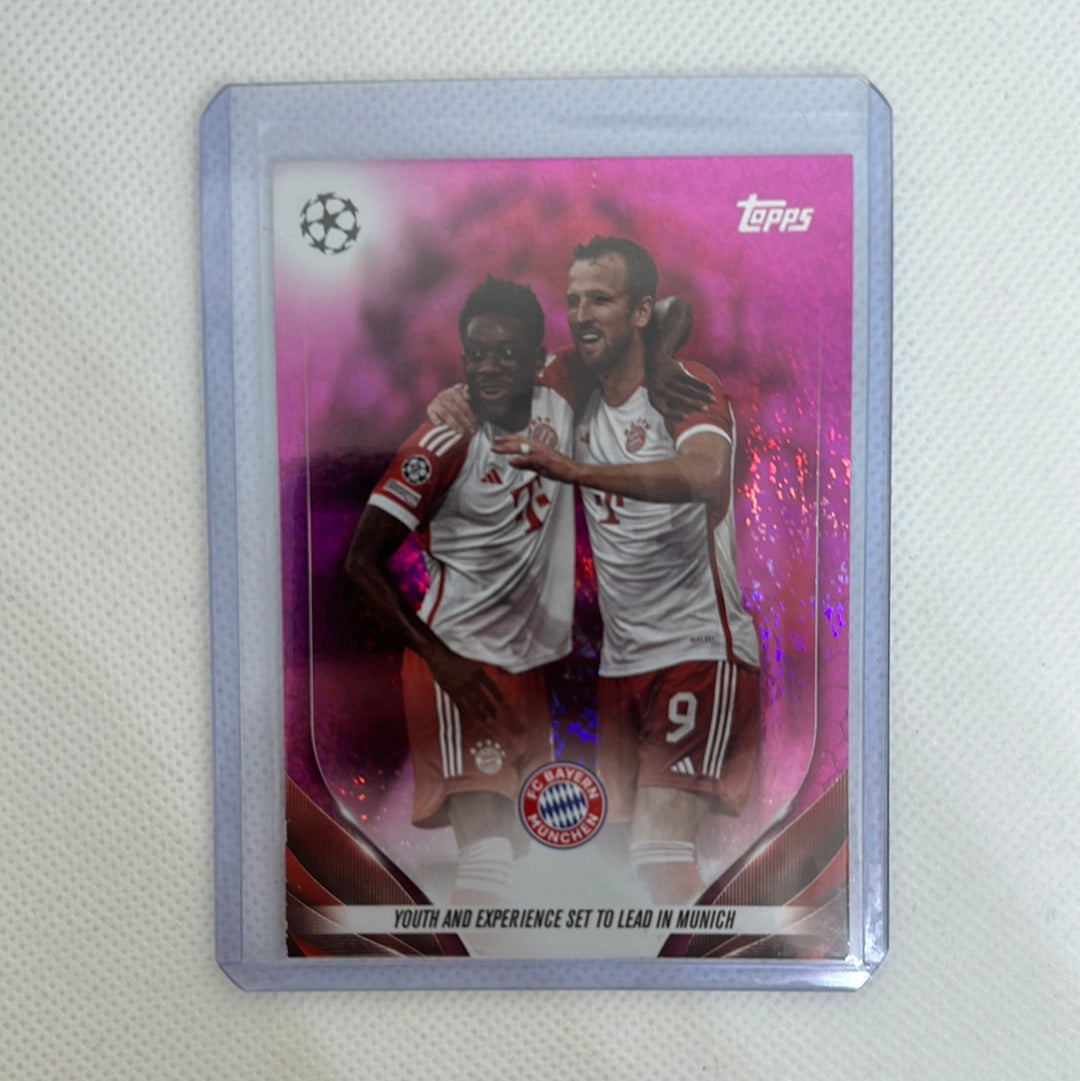 Bavarian Bromance - Pink Sparkle 2023-24 Topps UEFA Club Competitions