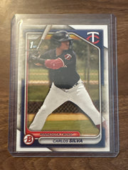 Carlos Silva RC 1st Bowman 2024 Topps Bowman Chrome #BP-120